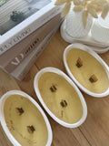 Handmade Oval Wooden Wick Soy Candle