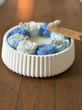 Blue Rose Bouquet Soy Candle