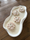 Blush Daisy Dough Bowl Candle
